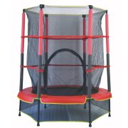 Capetan® Kiddy Jump | Trambulin gyerekeknek védőhálóval, biztonsági védőszoknyával (140 cm átmérő)