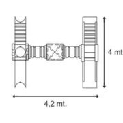 Cubic H 2000 dupla csúszda mászóvárral