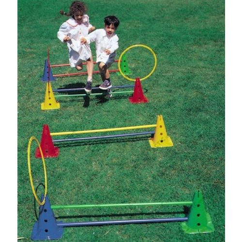 Tactic Sport Aktív játék mozgásfejlesztő eszközpark Saltarello Maxi 50 cm magas kerekaljú lukas bójákkal