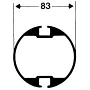 Középső hálótartó egymás mellett lévő röplabdapályákhoz (csőprofil Ø 83mm)