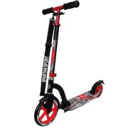   Roller (23/18 cm kerékkel, ABEC 7 csapágy, 105 cm kormány max, 100 kg terhelhetőség, fekete színű alumínium kivitel)