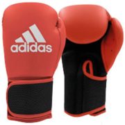   Adidas Hybrid 25 boxkesztyű 10 uncia, piros szintetikus bör zsákoló