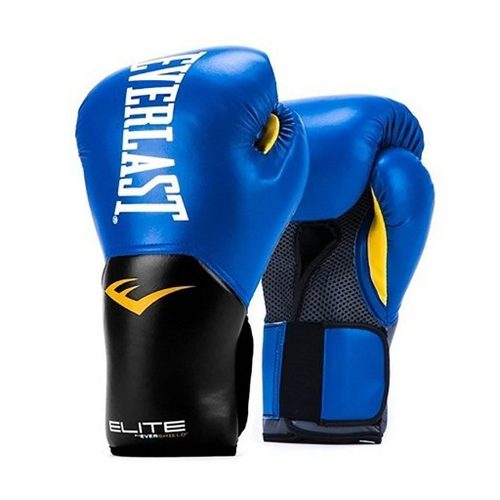 Everlast Elite boxkesztyű, 10 uncia kék műbőr 1 pár