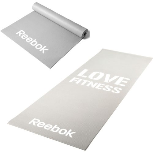 Reebok 173x61x0,4cm szürke Love Fitness feliratos tornaszőnyeg