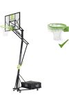 Streetball állvány Ex, mobil , gördíthető 77x116cm plexi palánkkal, slamdunk gyűrűvel