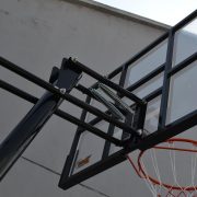 Streetball állvány ST  mobil, gördíthető. Plexi 130x80cm palánkkal, 5 fokozatban kosármagasság állítás