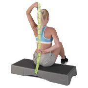 Elastiband® fitnesz erősítő gumipánt közepes erősség, 8x10 cm levarrt szakasz, sárga, 10 kg ellenállás, közepes 80x4 cm