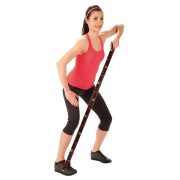 Elastiband fitnesz erősítő gumipánt erős, 8 db 10 cm hosszú szakaszból,15 kg erősségű fekete elasztikus gumipánt , 80x4 cm