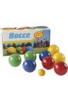 Boccia /petanque fa játékkészlet 8 db 8 cm átmérőjű golyóval és 1 db cél golyóval