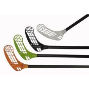   Eurostick Master White | Floorball ütő (egyedi floorball ütő jobbra ívelő konkáv fehér színű fejjel fekete nyéllel, 95/106 cm)