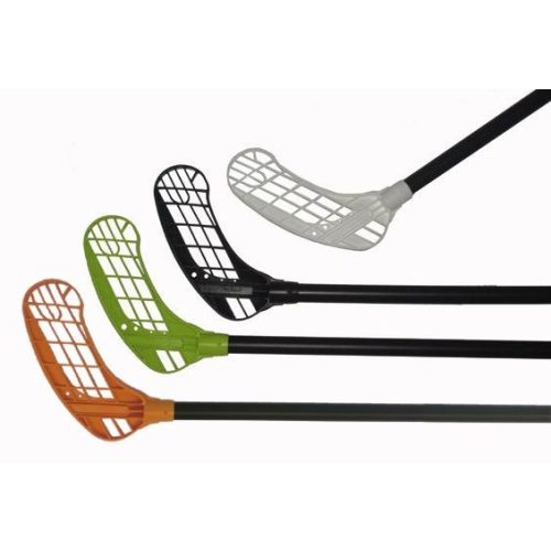 Eurostick Master Black |Floorball ütő (egyedi floorball ütő jobbra ívelő konkáv fekete színű fejjel és nyéllel ,  95/106 cm ütő)