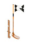 Force One Orange | Floorball ütő (floorball grippes egyedi senior űtő 95/106 cm nyél és balra ívelő fej)