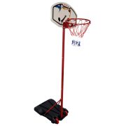   TacticSport SmartKid | Kosárlabda állvány (160 - 210cm között állítható magasságú tölthető talpú mozgatható streetball állvány palánkkal)