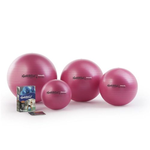 Fitball gimnasztika labda maxafe, 65 cm - pink, ABS biztonsági anyagból