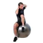 Fitball olasz gimnasztika labda maxafe, 75 cm - antracitszürke, ABS biztonsági anyagból, 120 kg felhasználói testsúlyig