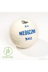 Medicin 4 kg, 19,5cm, fehér sportmintás falú medicinlabda