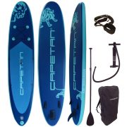   Capetan® - 160Kg - King 365 x 81 x 15cm SUP deszka paddleboard kiegészítőkkel, bokapánttal, és kajak ülésnek előkészített csatlakozókkal