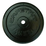   Capetan® | Súlytárcsa (15kg acél tárcsasúly kalapácslakk felülettel, 31 mm lukátmérővel)