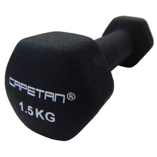 Capetan® Professional Line | Kézisúlyzó pár (2x1,5kg neoprene bevonatú egykezes acél súlyzó pár)