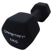   Capetan® Professional Line | Kézisúlyzó pár (2x5kg neoprene bevonatú egykezes acél súlyzó pár)