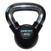   Capetan® Professional Line | Kettlebell (16kg, krómozott nyelű, gumival bevont acél harangsúly)