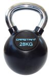 Capetan® Professional Line | Kettlebell (28kg, krómozott nyelű, gumival bevont acél harangsúly)