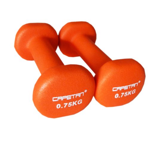 Capetan®  | Egykezes kézisúlyzó pár (2x0,75Kg, neoprene bevonatú kézisúlyzó)